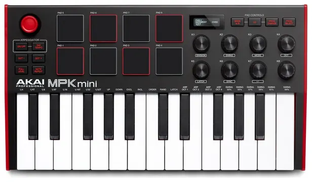 Akai Mpk Mini MK3 Tastiera Midi Usb 25 Tasti Controller Midi Usb