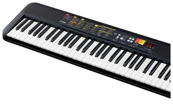 Teclado Yamaha PSR F52 Com Fonte e Porta Partitura