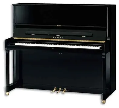 Piano Vertical Kawai K500 130cm Preto 3 Pedais