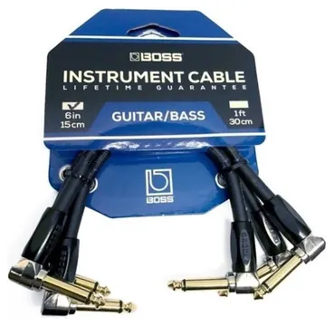 Boss 15 cm Patch Kabel, Set van 3