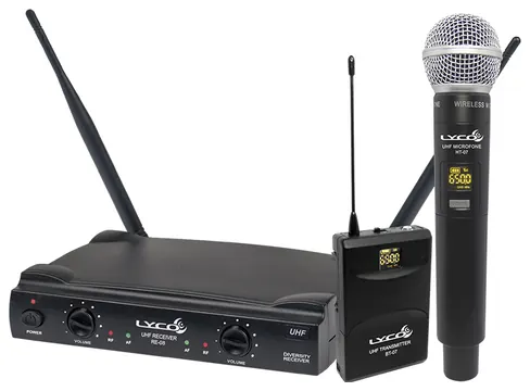 Lyco Microfone Sem Fio Duplo Lyco UH08MHLI M?o Headset Lapela