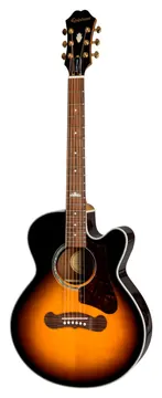 Epiphone J-200 EC Studio Parlor Solid Top - Vintage Sunburst