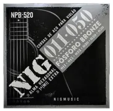 Nig Encordoamento NIG para Violão de Aço NPB-520 - 0.11/.050