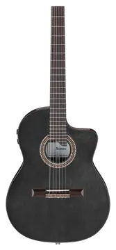 Ibanez ga360tce tbk transparent black chitarra classica elettrificata