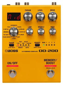 Boss OD200 Hybrid Drive Overdrive Pedal