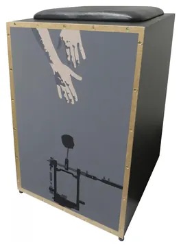 Jaguar Cajon Acústico Inclinado Profissional K2 COR-011 Pedal Bumbo JAGUAR