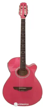 Phx FTN35 Eletroacústico Cutaway Cordas Nylon Cor Rosa