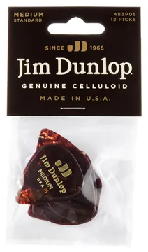 Dunlop 483P05 Guitar Pick Celluloid Shell, Medium