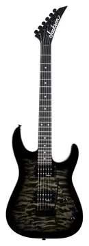 Jackson JS11Q Dinky Transparent Black com Tampo Quilted