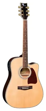 Eagle Eletroacústico Ch889 Ch-889 Natural Folk Cutway
