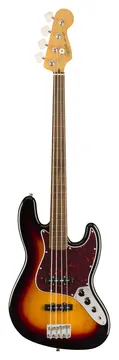 Squier Classic Vibe '60s Jazz Bass® Fretless, Laurel Fingerboard, 3-Color Sunburst