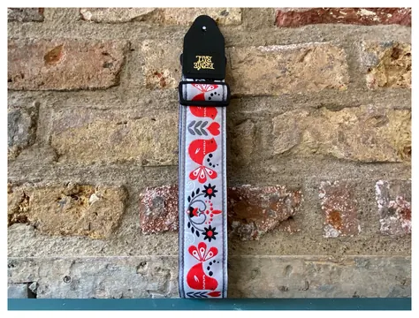 Ernie Ball Red Bird Winter Jacquard Strap
