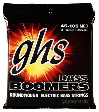 GHS Corporation GHS Bass Boomers - M3045 - Bass String Set, 4-String, Medium, .045-.105
