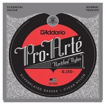 D'Addario Classic Rectified Nylon Guitar Strings, Normal Tension, EJ30