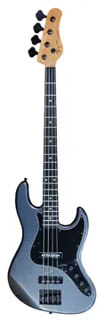 Tagima Contrabaixo Tagima TW-73 E/BK 4 Cordas Metallic Deep Silver Jazz Bass Passivo - Woodstock Series