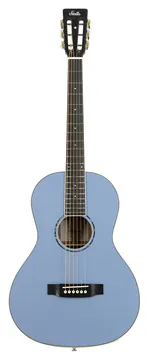 Harmony Stella Parlor Acoustic Guitar w/Bag, Moonstone Blue