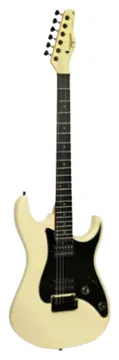 Tagima Superstrato HH Tagima TG-525 - Modelo Olympic White/Black com Escala Escura