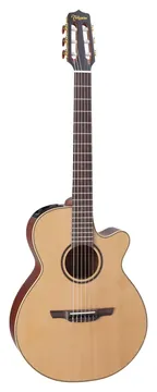Takamine P3FCN NS Pro Series 3 FCN de Nylon Japonês C/ Afinador CT-4B II Natural Fosco C/ Hard Case