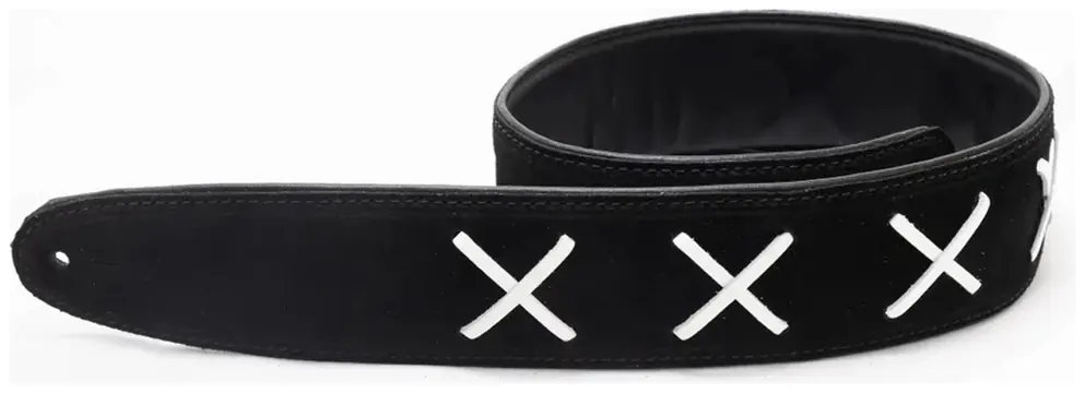 Levin 2.5" Gilmour Flexi Soft Leather Guitar Strap LS-G-GILMOUR-FSL-250-BLACK