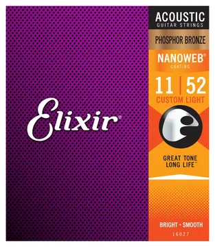 Elixir Nanoweb Acoustic Phospher Bronze 11-52