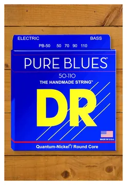 DR Pure Blues Quantum Nickel Bass Strings - Long Scale 50-110