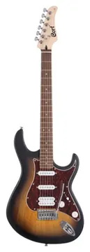 Cort G110OPSB Guitare Electrique Sunburst Pores Ouverts