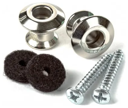 Dunlop STRAPLOK DUAL DESIGN STRAP BUTTON SET NICKEL
