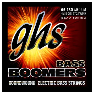 GHS Corporation GHS Bass Boomers - Bass String Set, 4-String, Medium, .065-.130, BEAD Tuning