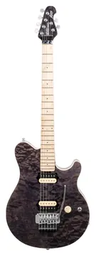 Music Man 30th Anniversary Axis Translucent Black Quilt/Black Sparkle Back