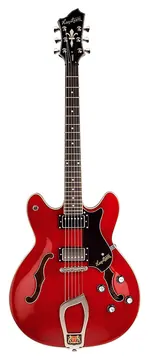 Hagstrom Viking -04 Vintage Hollowbody E-Gitarre, cherry