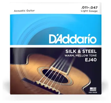 D ADDARIO EJ40 Silk&Steel 011-047 Folk Guitar