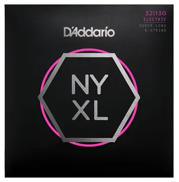 Bass Guitar Strings D'Addario NYXL32130SL Super Long Scale, 6-String 32-130