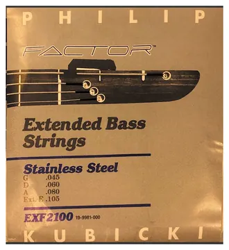 Philip Kubicki Factor EXF2100 Stainless Steel Extended Bass Strings