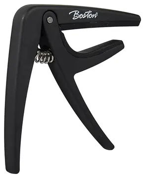 Boston BC-85-BK spring loaded capo for acoustic or electric guitar