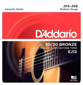 D'Addario Encordoamento D'addario Violão 6C 80/20 Bronze EJ12