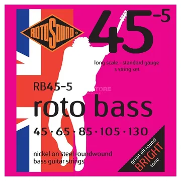 Encordoamento Rotosound Baixo Eltrico 5 Cordas RB45