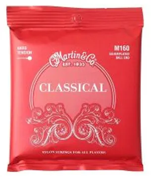 Corde Classica Martin M160 silver ball end hard