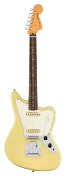 Fender Player II Jaguar; Rosewood Fingerboard; Hialeah Yellow | With FREE Gigbag