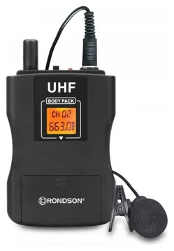 Rondson BE-1040BP Microfono Lavalier con Bodypack UHF 670,4 MHz