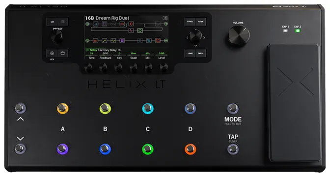 Line6 Pedaleira Line 6 Helix LT para Guitarra Multi-Efeitos com Modelagem HX