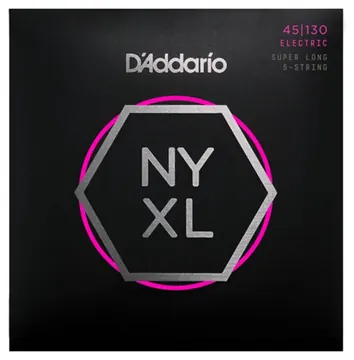 Bass Guitar Strings D'Addario NYXL45130SL Regular Light 5-String 45-130