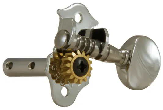 Grover H98N Sta-Tite Machine Head, Horizontal - Guitar Machine Heads, 3 + 3 - Nickel