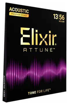 Acoustic Guitar Strings Elixir Attune 13-56 Phosphor Bronze 100% Genuine