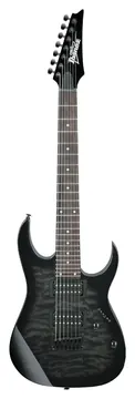 Ibanez GRG7221QA TKS Transparent Black Sunburst 7 Cordas