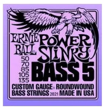 Ernie Ball 2821 Power Slinky Nickel Bass 5
