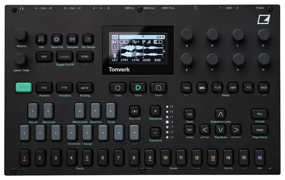 Elektron TONVERK Multisampler Workstation Audio Pro polifonico 8 tracce stereo