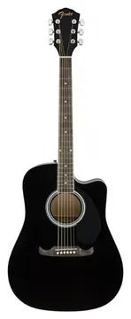 Fender Fa125Ce Dreadnought Black Chitarra Acustica