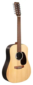 Martin D-X2E X Series 12-String Acoustic-Electric Guitar w/Bag, Brazilian Rosewood HPL B&S