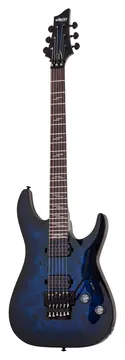 Schecter E-Gitarre, Omen Elite 6 FR, See Thru Blue Burst ,SC2455