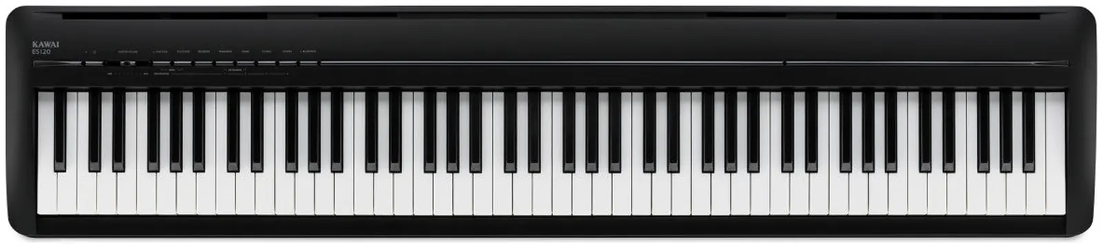 Kawai ES120 Stage-Piano – 88 Tasten mit Responsive Hammer Compact, SK-EX- & EX-Konzertflügel-Samples (Schwarz)